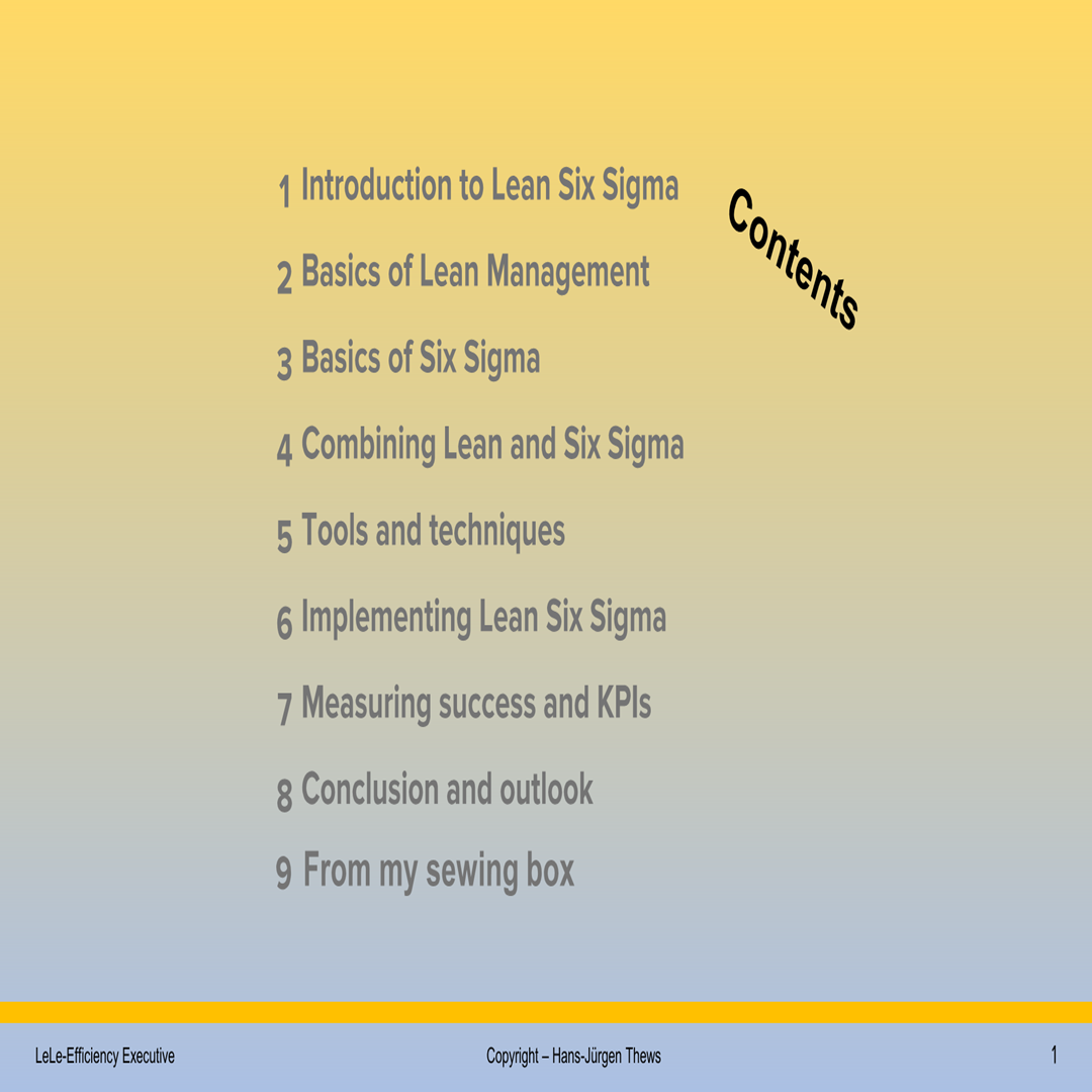 Further training in the Lean Six Sigma methodology - Digital expertise as a download